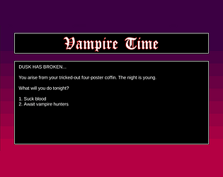 Vampire Time - Játékelemzések bevezetés
